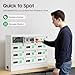 Akynjtbca 12-Slot Secure Phone Locker Cabinet with Fast Charging Station ，Password Lock + Physical Keys ，Charger Charging Cellphone Station Cabinet for Classroom, Employee Lounge, Fitness Center