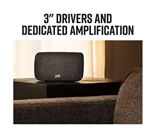 Image of Polk Audio SR2 Wireless Surround Sound Speakers for Select Polk React and Magnifi Bars - Wireless Surround Sound System for TV, Easy Setup, Multiple Placement Options, 2 Count (Pack of 2)