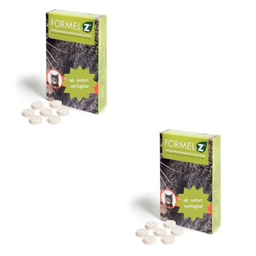 FORMEL-Z® Haut- & Fellpflege Hautschutz Katze | Studien-geprüft | Ohne Chemie | 2 x 104 Tabletten | Von Experten entwickelt | Mit natürlichem Vitamin-B-Komplex | Besondere Akzeptanz
