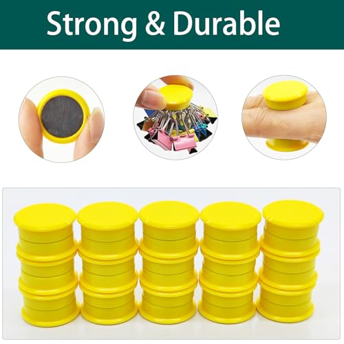 ZDZBLX Strong Fridge Magnets, 30 Pack Mini Cute Round Magnets for Whiteboard Notice Board, Crafts - Image 2