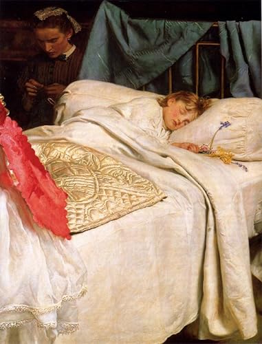 Prints Toile Peinture Murale Dormir Millais Grand Format 60x90