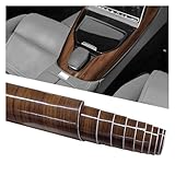 GAOLAOSY High Glossy Wood Grain Wrap Sticker Decal for Car, Vinyl Waterproof Automotive Interior Decorative Sticker, Self Adhesive Stretchable Vehicle DIY Film Wrap Accessories (9455)