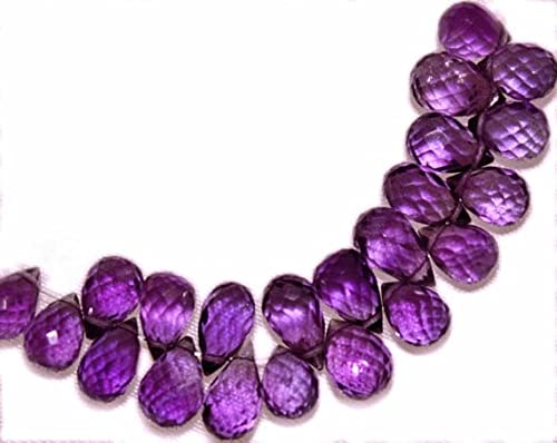 Améthyste gouttes 6x9mm perles micro-facettées AAA LKBEADS