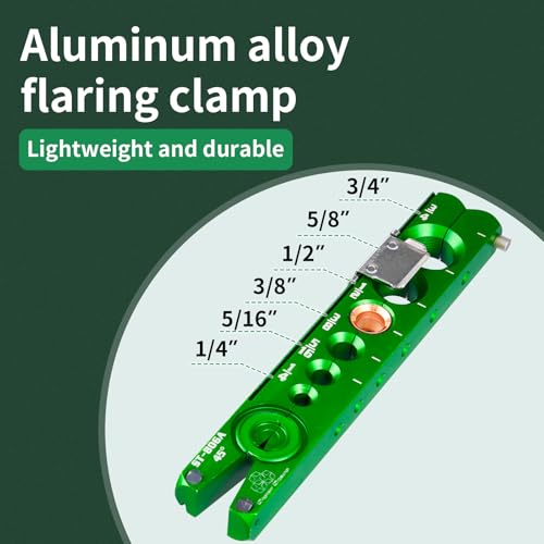 Image of Super Stars Flaring Tools for 1 /4in - 3 /4in HVAC Single Flare 45 Degree Eccentric Cone Type Flaring Kit for Copper Pipe Tube