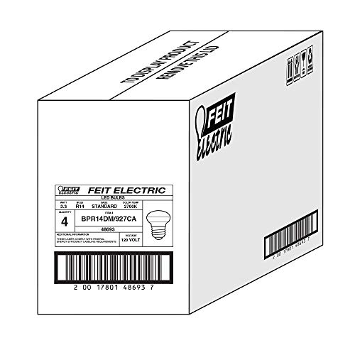 Feit Electric Bpr14Dm/927Ca/4 40W Eq Dm R14 Led Light Bulbs, 4 Bulbs #TOP5