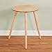 Collections Etc Wooden Round Side Accent Table, 20 Diameter x 25.5 Height Sturdy Classic Three-Legged Round Side Table for Use in Bedroom, Living Room or Entryway