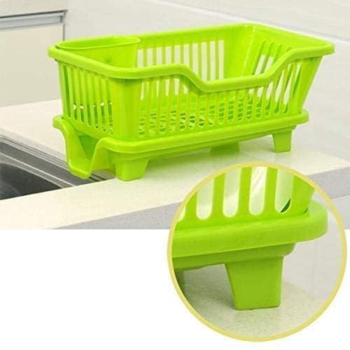 Image of TEKCOOL Plastic 6+56 (Green Dish Rack), (18 x 32 x 45 cm)