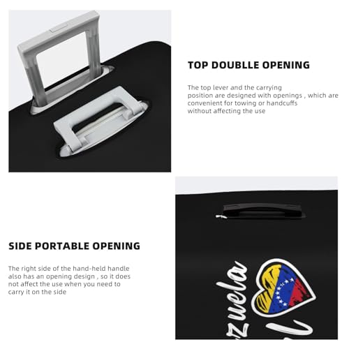 Travel Luggage Cover Venezuela Venezuelans Girl Heart Fashion Washable Baggage Suitcase Protector Fit For Luggage Medium4