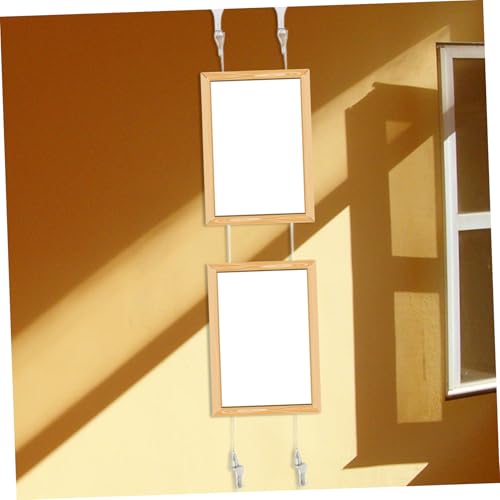 Image of 2pcs Adjustable Steel Wire Picture Hanging System with Hooks Durable Hanging Hardware for Art Frames and Mirrors Versatile Kit Silver for Easy Installation and Secure Display