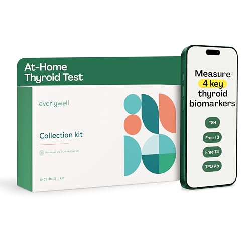 Everlywell At-Home Thyroid Test Collection Kit for Women and Men Get Accurate Results at Home from a CLIA-Certified Lab Within Days for Ages 18 Plus