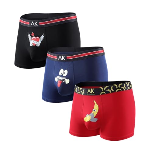 Arjen Kroos Men's Novelty Boxer Briefs Sexy Cotton Underwear for Men Funny Boxer Shorts 3 Pack