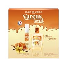 Ulric de Varens VANILLE CARAMEL GIFT SET 1.7 FL OZ Eau De Parfum + 0.7 FL OZ Purse Spray - Delicious, Mouthwatering - Notes Of Brown Sugar, Toffee, Sugar Syrup - Premium Quality Perfume For Women
