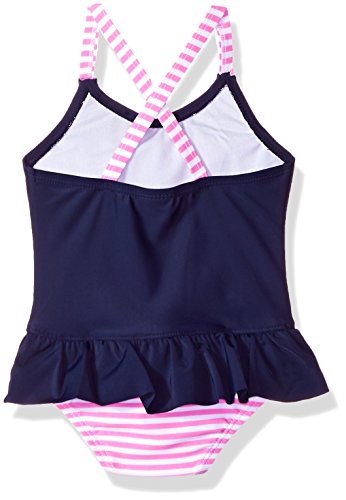 Image of KIKO & MAX Girls' One-piece Peplum Bathing Suit Swim Suit