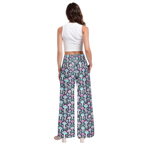 Pantalon de détente ample style champignon pastel goth de qualité