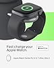 Belkin BoostCharge Pro 2-in-1 Wireless Charger with Qi2 15W, MagSafe-Compatible Charger for iPhone 17, Air, 16, 15, 14 Series, Apple Watch, AirPods & Other Qi2 Enabled Devices, PSU Included - Black