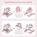 5 in 1 Baby Walker, Activity Baby Walker-Baby Bouncer, Rocker, Activity Center,Seat and Push Walker,Detachable Trampoline Mat, Adjustable Speed Rear Wheels and Height,Ages 6-18 Months