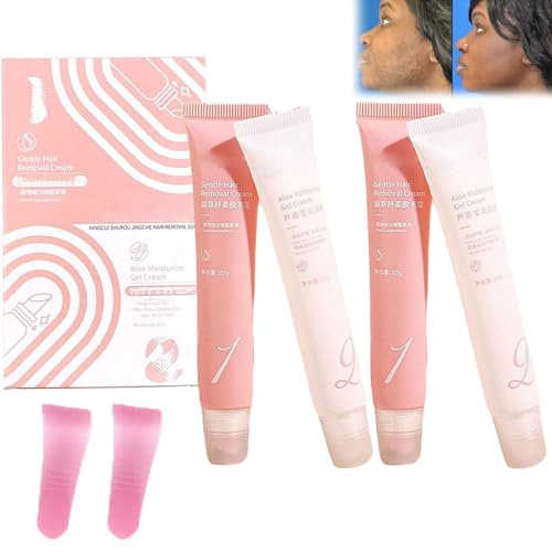Aurlux Crema Depilatoria, Auures Crema Depilatoria Facial, Aurlux Depilación Instantánea, Auures Kit Crema Depilatoria 5 Minutos, Apto Para Todo Tipo De Pieles (2 Set)