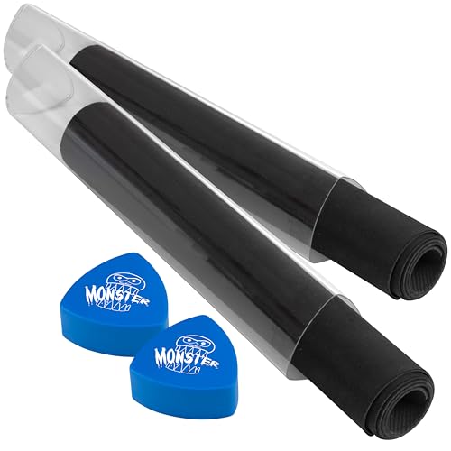 Monster Protectors Playmat Tube Prism-Shaped Play Mat Tube (Blue)- Won't Roll Off Surface and Easy in and Out Design (2 Pack)