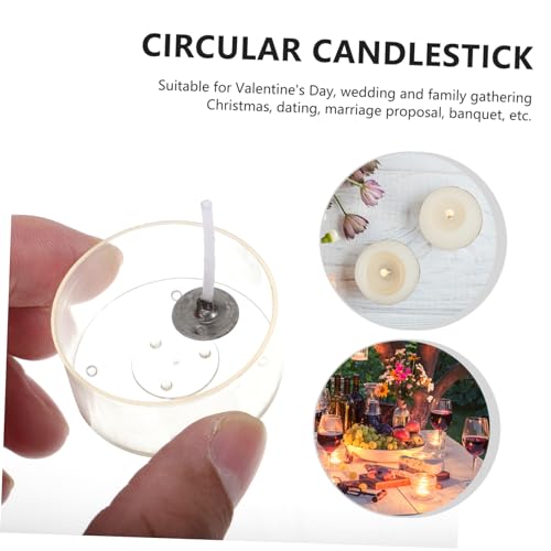 Kit natural para hacer velas con mechas enceradas y portavelas miniatura 3