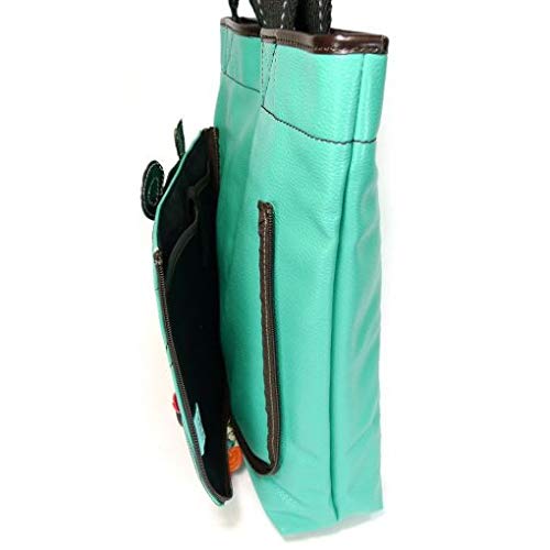 Chala Women's Black Bear Deluxe Everyday Tote,Teal,US3