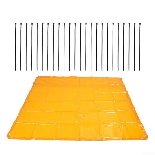 Durashmall Pantalla de cortina de soldadura de 1,7 x 1,7 m, ignífuga, impermeable, barrera protectora UV6 para espacios de trabajo industriales, tiendas de fabricación, muelles marinos, montaje
