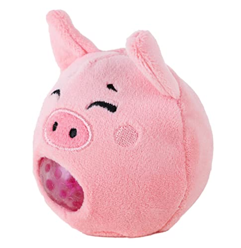 Toyland 8cm Furry Farm Animal Jelly Squeezers - Children's Novelty Toys (Pig) - Image 3