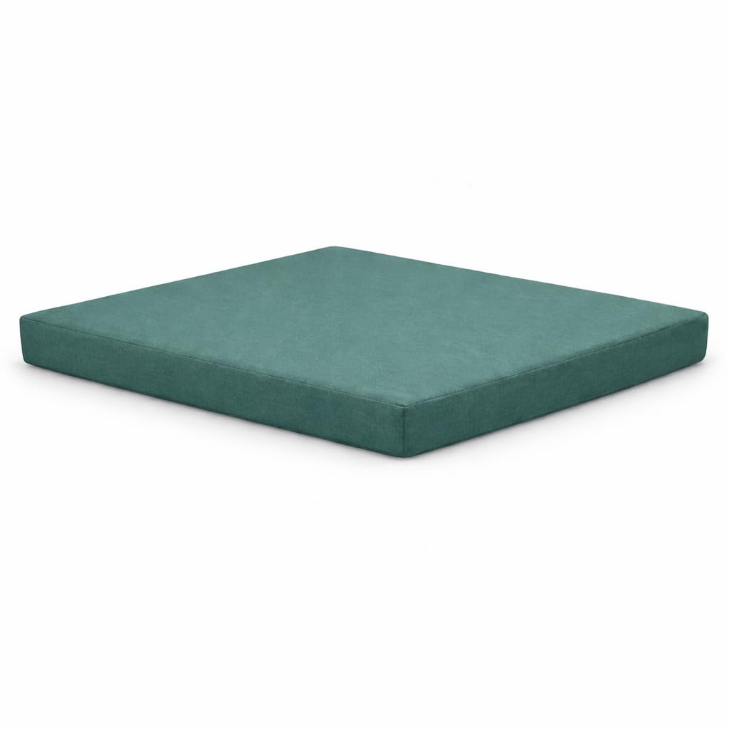 AMANSTYLE LTD Rattan Garden Furniture Cushions – Outdoor Replacement Cushion Pads for Patio Sofa, Conservatory & Garden Seating, Water Resistant Covers (Bottle Green, Seat Cushion 65cm x 67cm x 5cm)