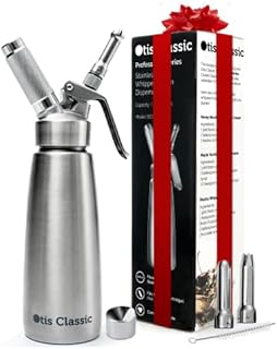 Otis Classic Whipped Cream Dispenser - 500ml Stainless Steel Whip Charger for Desserts