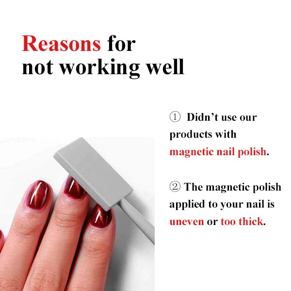11 Piece Magnet Nail Art Polish Tool Set, Cat Eye Gel Polish 3d Gel Nails Cat Eye Plastic Tool-Suitable for DIY 3d Magnetic, Salon, Studio or Home