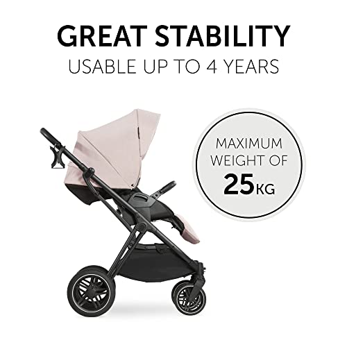 Image of Hauck Vision X 2 in 1 Baby Stroller Pram with Carrycot, Melange Beige
