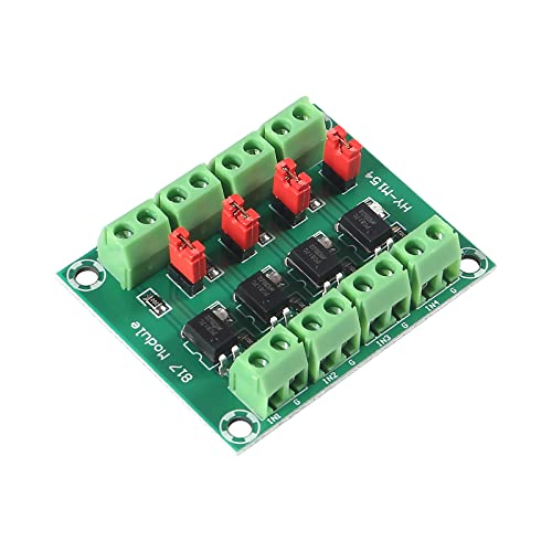 Alinan 4Pcs 4Ch Optocoupler Pc817 4 Channel Isolation Board Voltage Converter Adapter Module 3.6-30V Driver Photoelectric Isolated Module thumb #4