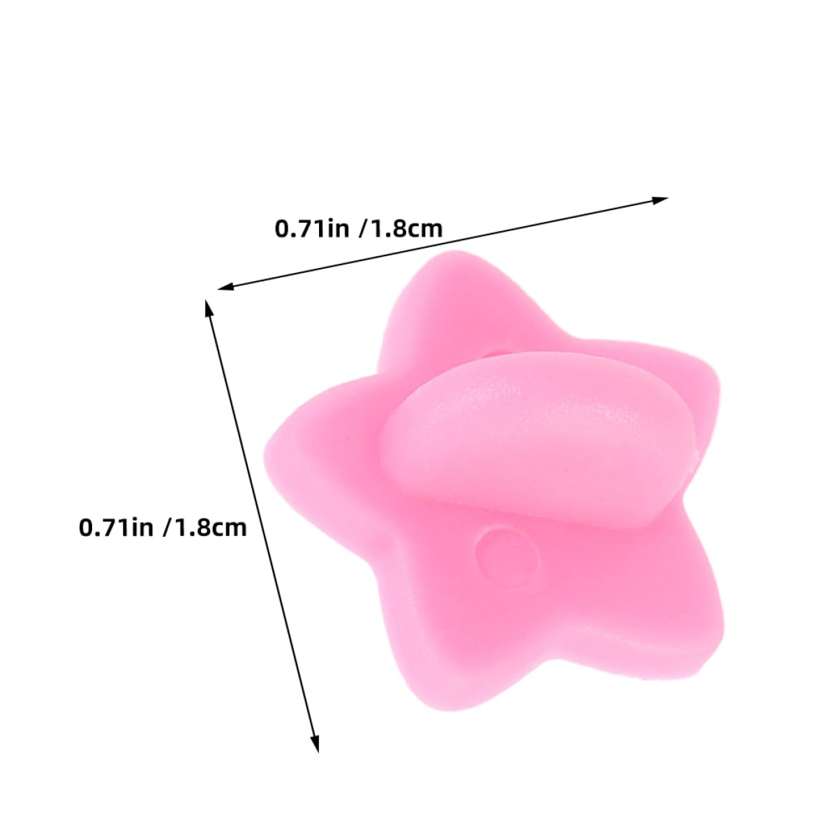 KALLORY 200Pcs Star Rubber Pin Backs Durable Butterfly Clutch Replacement for Hat Badge Brooches Easy to Install Enamel Pin Backs for DIY Jewelry Making Accessories