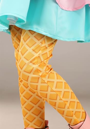 Disfraz para niñas de helado con vestido, leggings y diadema miniatura 6