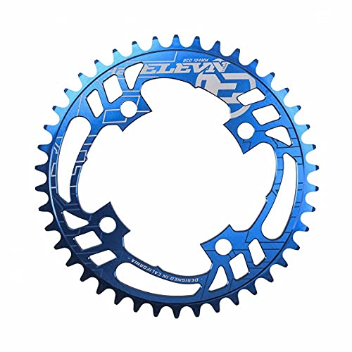 Elevn 91-5127 39 4-Bolt Flow Chainring Blue 39T