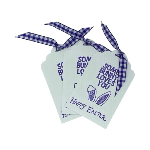Easter Bunny Tags, Bunny Ear Tags, Bunny Ears, Some Bunny Loves You, Easter Tags, Bunny Tags, Handmade Tags, Easter Favor Tags, Set of 8