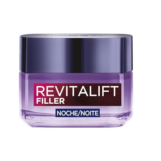 L'Oréal Paris Revitalift Filler Crema de Noche Revitalizante, Antiarrugas y Volumen, Anti-edad, Con Ácido Hialurónico, 50 ml