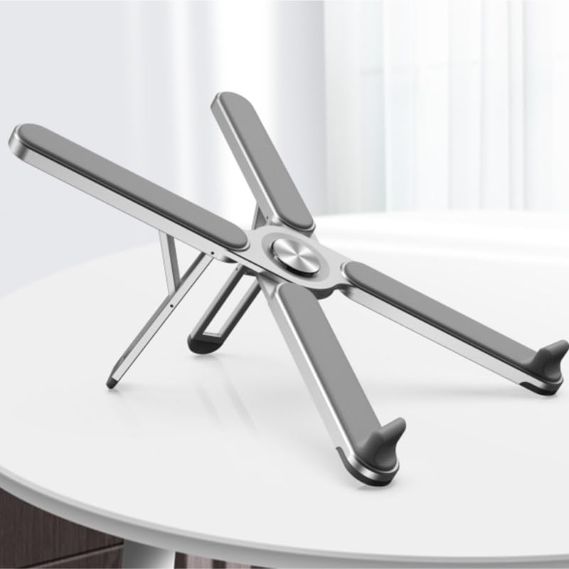 Aluminum Alloy Book Stand Silicone Reading Rack Portable Holder