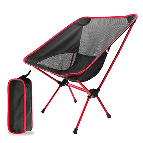 JINGYAN Sillas de Acampada Silla para Acampar al Aire Libre de Alta Carga superdura, Silla Plegable Ultraligera Viaje, Playa portátil, Senderismo, Picnic, Asientos, Pesca(Red)
