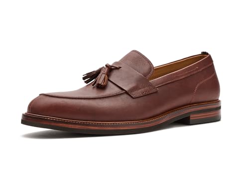 Brooks Brothers Mens Bellmore Brown Leather Grainy 9.5 M