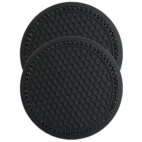 Portavasos para carro JSE silicona negro 2.75 in miniatura 1