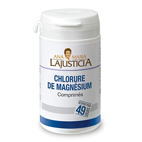 Ana Maria Lajusticia - Chlorure de magnésium - 147 comp. Diminue la fatigue et le manque d’énergie, améliore le fonctionnement du système nerveux. Flacon pour 49 jours de traitement.