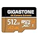 Produktbild [5 Jahre kostenlose Datenwiederherstellung] Gigastone 4K Kamera Extreme 512GB MicroSDXC Speicherkarte und SD-Adapter, Kompatibel mit GoPro Switch, schwindigkeit 100 MB/s, A2 U3 V30 Micro SD Karte