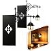 2 Stück Bücherregal Lampe mit Warme LED Laterne, Bookshelf Lamp Vintage