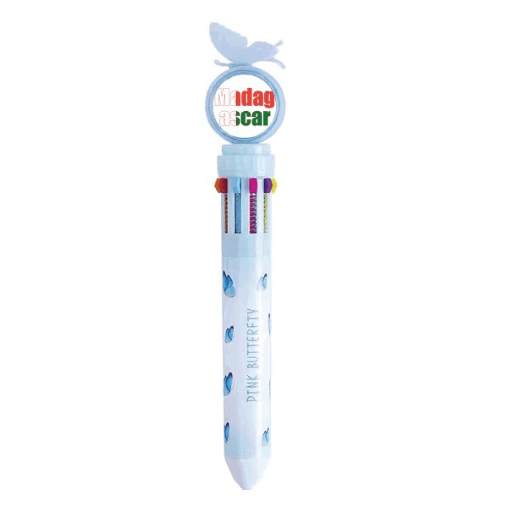Stylo à bille rétractable Madagascar multicolore cadeau culturel - 4