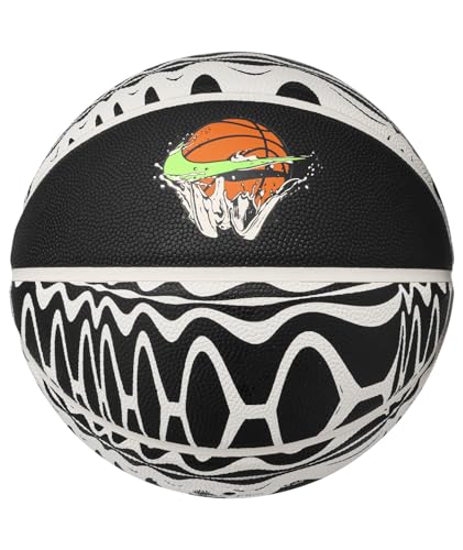 Ballon de basket Nike 8P PRM Energy taille 7 noir et phantom en cuir synthétique