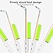 Fishing Glow Sticks 5pcs Large Led Glow Sticks for Fishing Bite Alarm Waterproof Fishing Rod Light Not Fall Off Rod Tip Glow Sticks for Fishing Tackle Accessory Green Light with Cr425 Battery Night