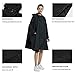 salamra Rain Poncho Jacket Coat Hooded Zipper Style for Women/Men/Adult with Pocket