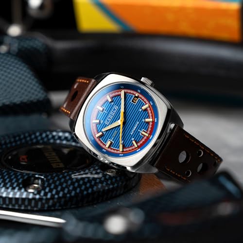 Image of Cadola Men's 38mm Buxton Automatic Watch with Leather Strap CD-1057