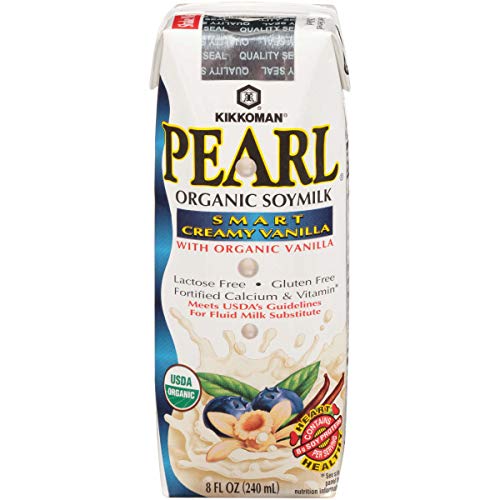 Pearl Organic Smart Creamy Vanilla Soymilk, 8 Fluid Ounce - 24 per case.