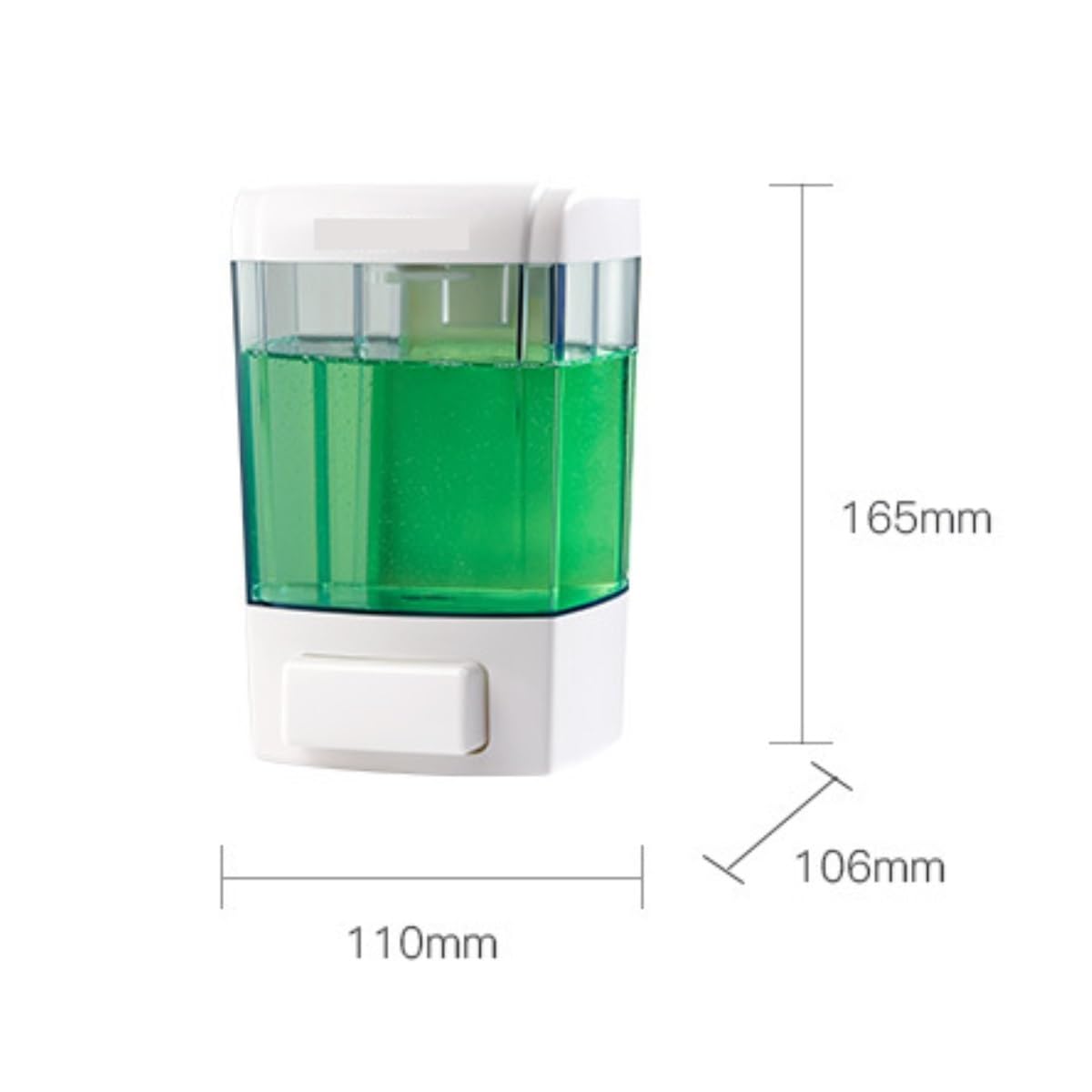 Dispenser Sapone Ricaricabile Semplice Distributore di Sapone Manuale Liquido Dosatore Liquido